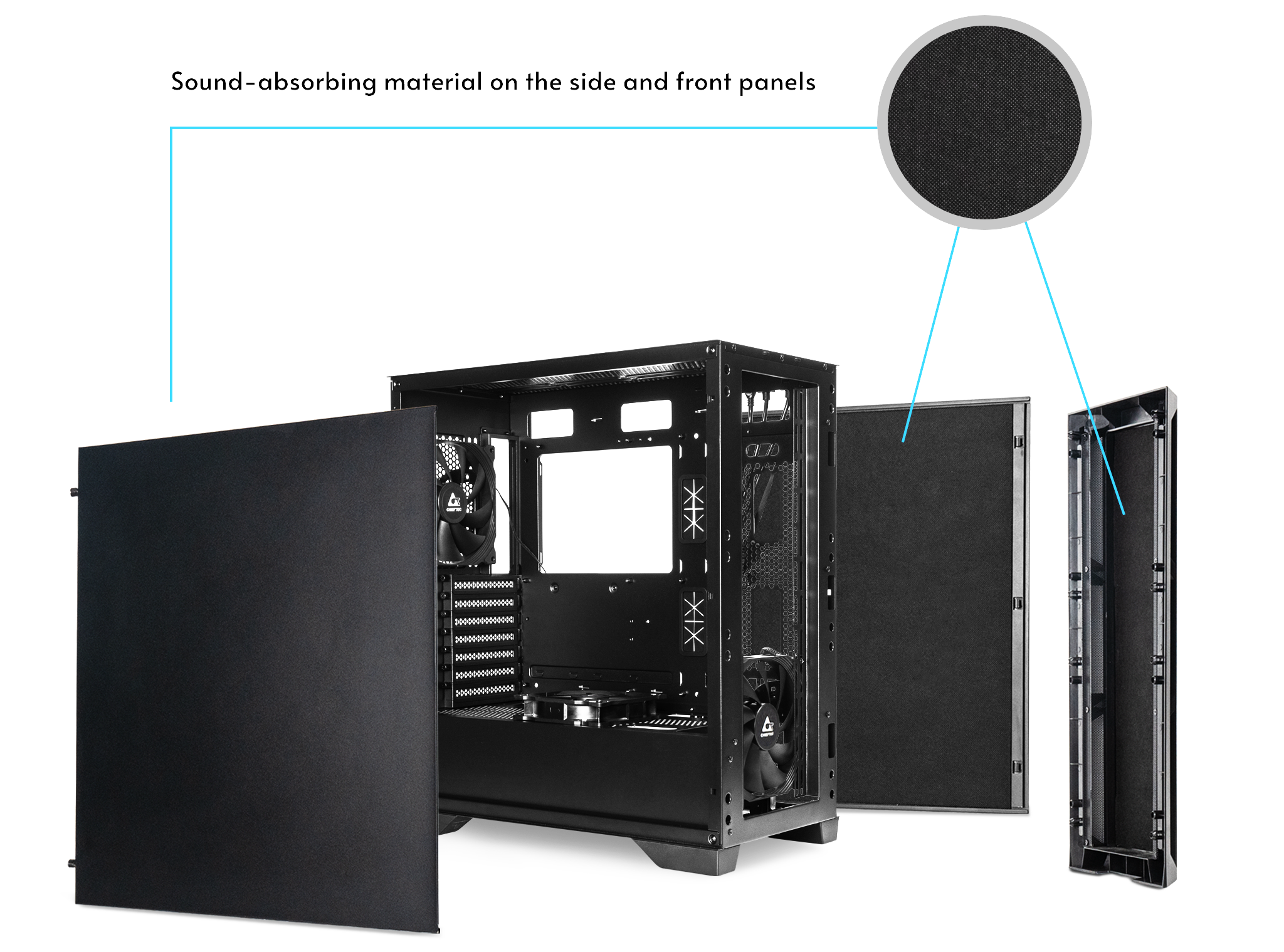 Introducing the Chieftec Apex Q: The Ultimate Quiet Case with Advanced Cooling Features and Versatile Compatibility